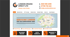 Desktop Screenshot of londondrainsdirect.com